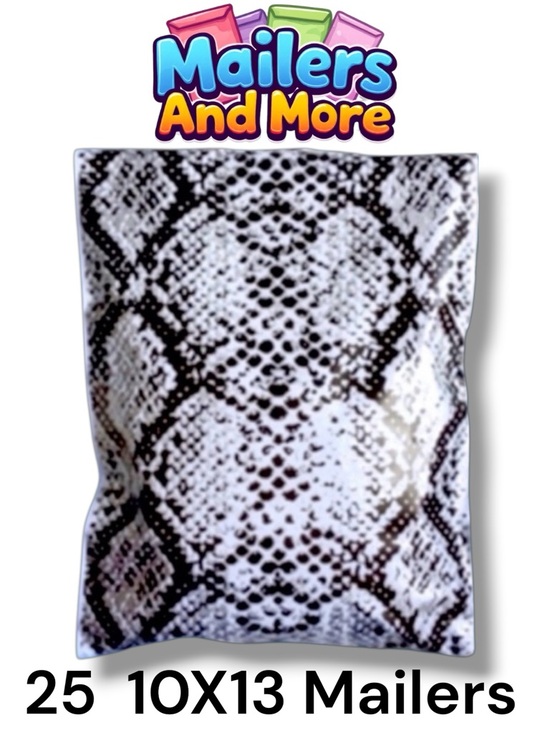 Other - 25 10X13 Poly Mailers Snake Skin Print PRICE IS FIRM